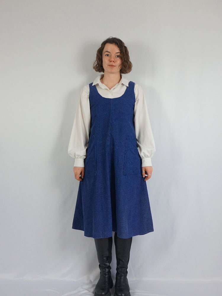 Laura Ashley Corduroy Pinafore Dress - S