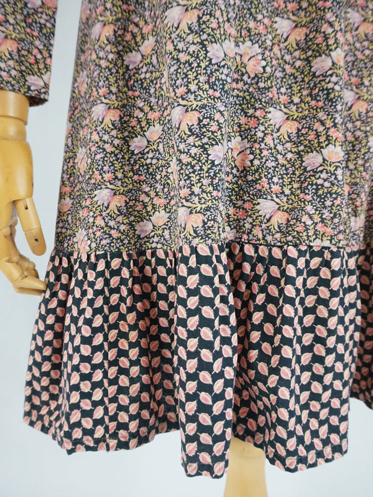 Ditsy Floral Cotton Mini Dress - XS