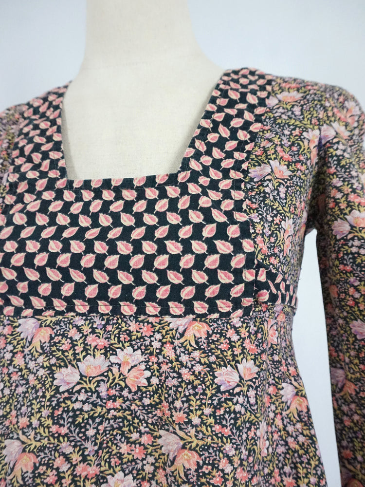 Ditsy Floral Cotton Mini Dress - XS