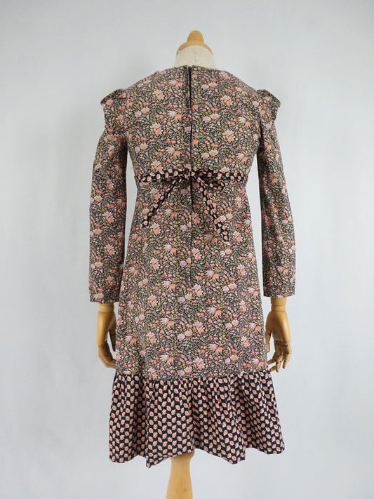 Ditsy Floral Cotton Mini Dress - XS