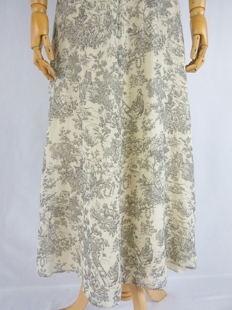 Toile de Jouy Maxi Dress - XS