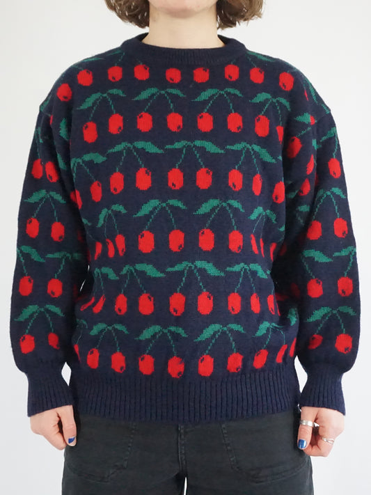 Tulchan Cherry Patterned Jumper - M