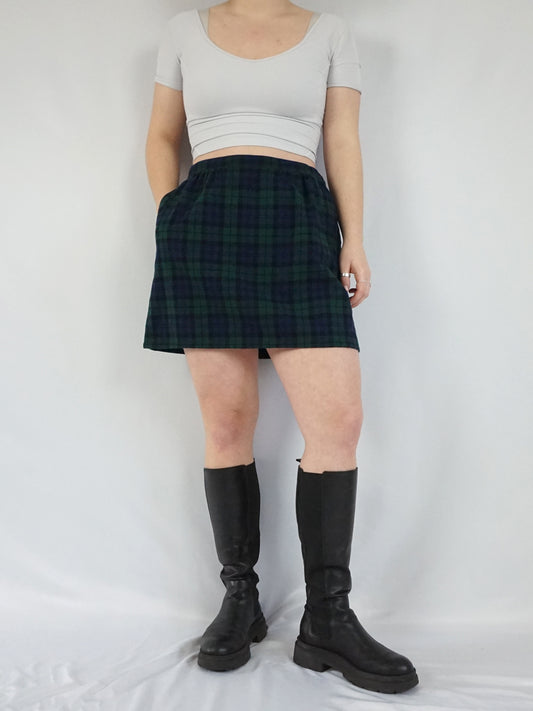 Pendleton Tartan Mini Skirt - 31"