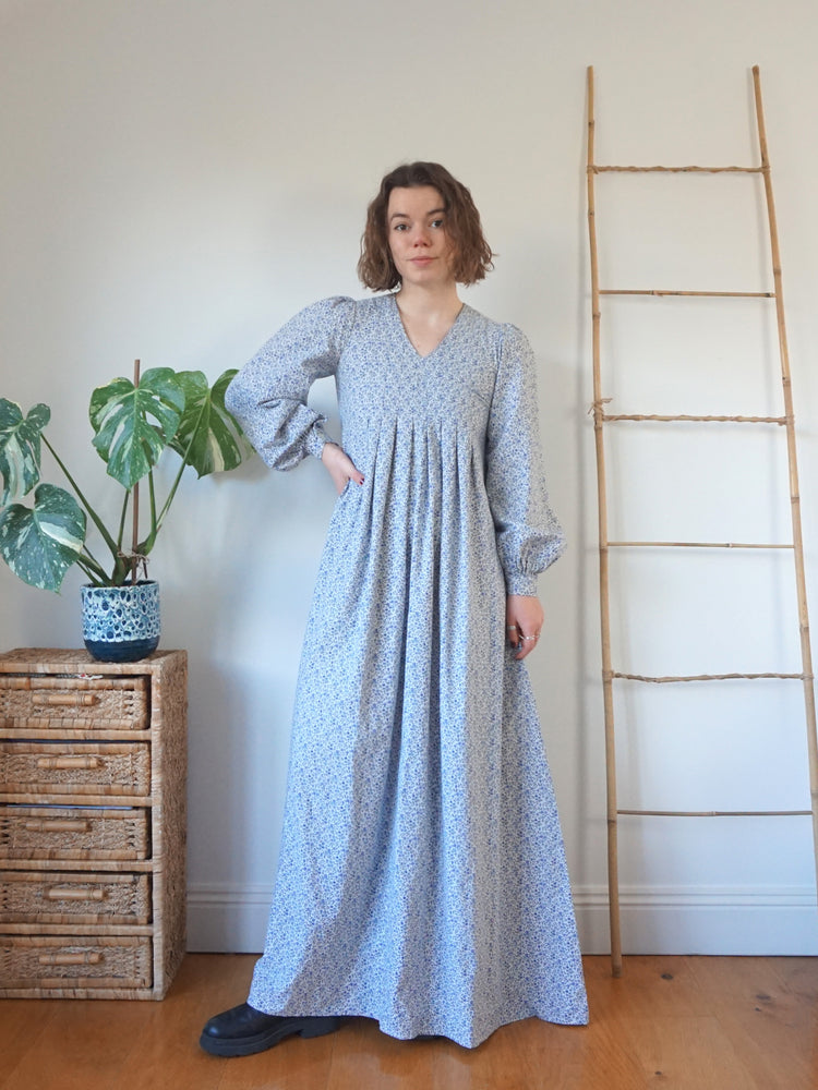 Laura Ashley Ditsy Floral 70s Dress - S