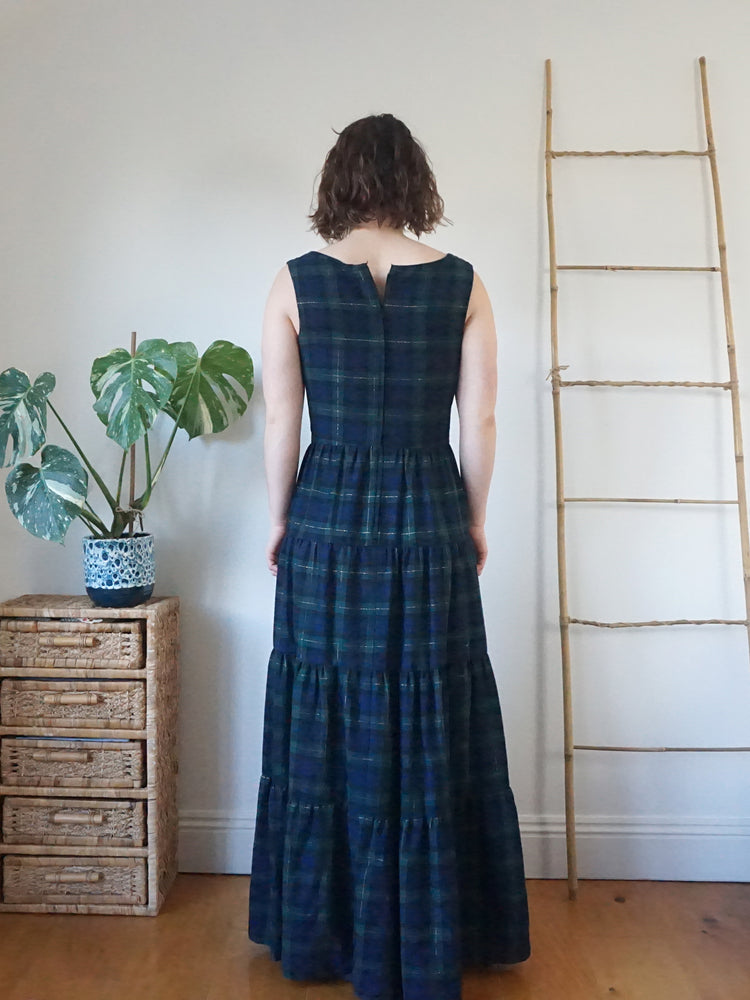 Samuel Sherman Tartan Corset Dress - M