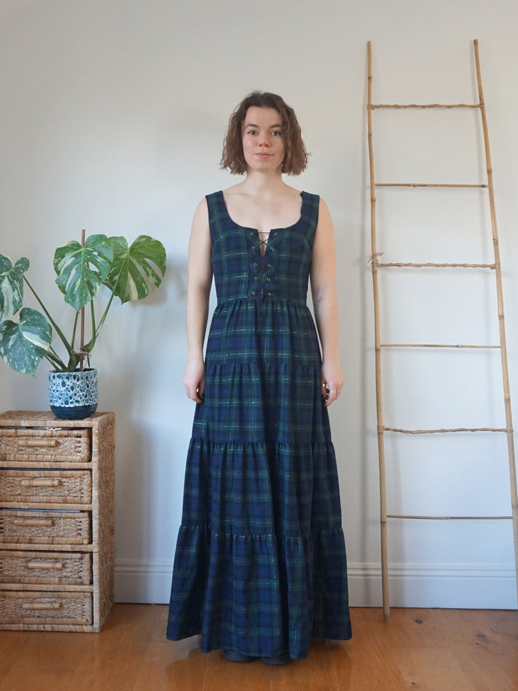 Samuel Sherman Tartan Corset Dress - M