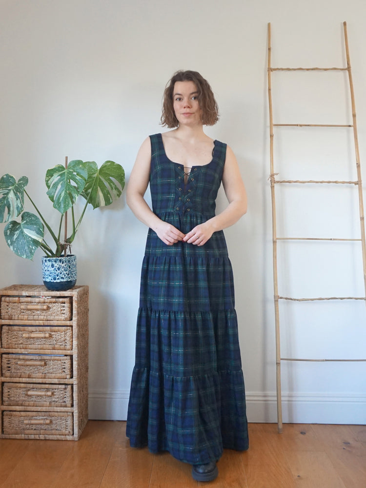 Samuel Sherman Tartan Corset Dress - M