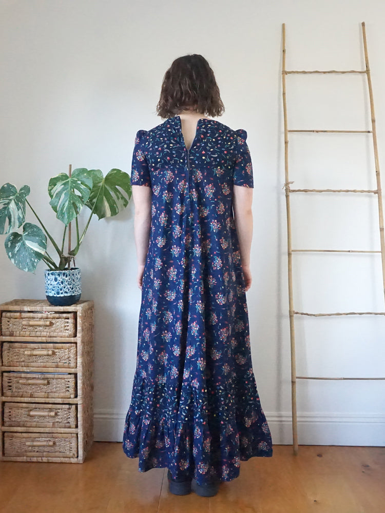 Floral Tiered Maxi Dress - S