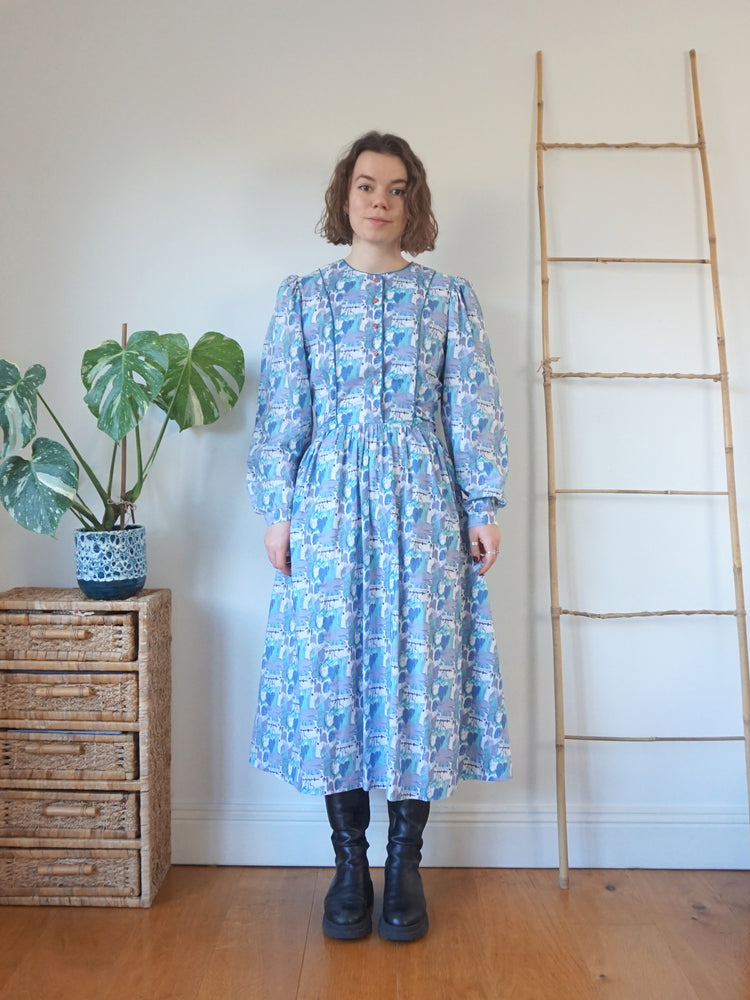 Marion Donaldson Painterly Patterned Dress - M