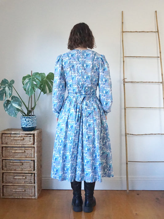 Marion Donaldson Painterly Patterned Dress - M