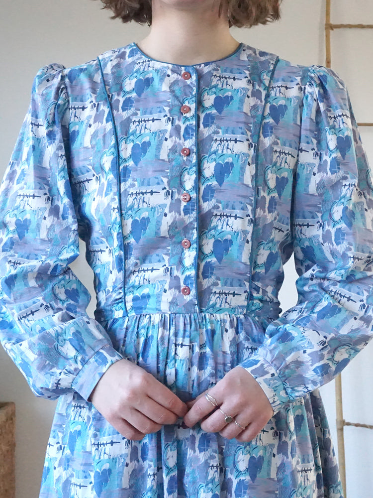 Marion Donaldson Painterly Patterned Dress - M