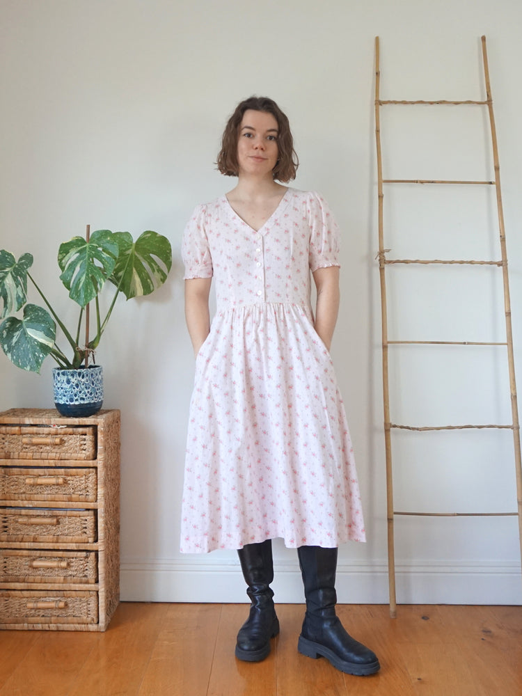 Laura Ashley Pink Floral Dress - M