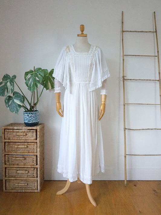 Kimono Sleeve Crepe Dress - XS