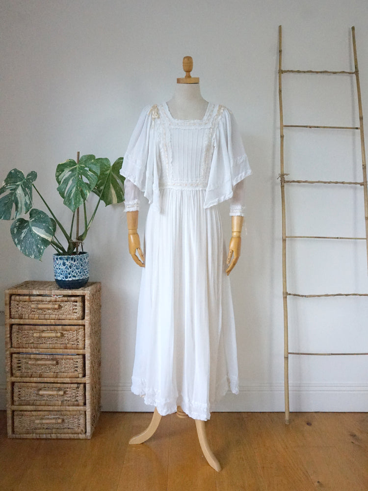 Kimono Sleeve Crepe Dress - XS