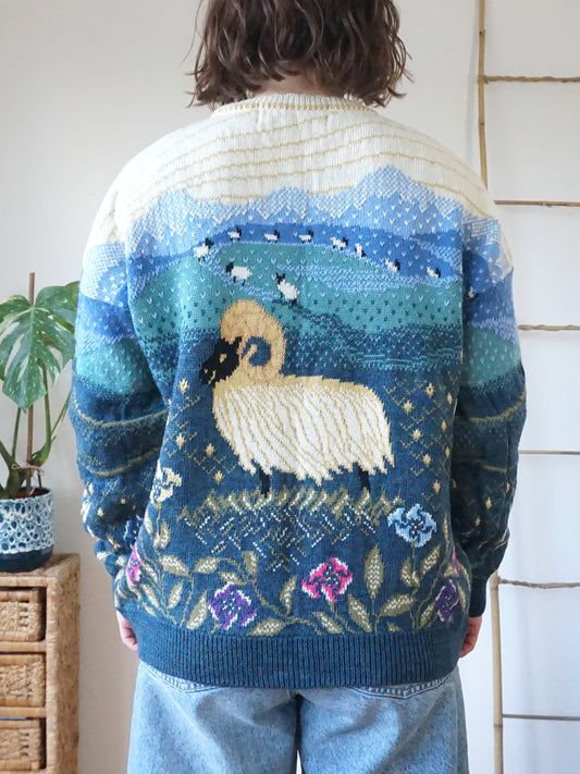 Border Collie Sheep Jumper - L