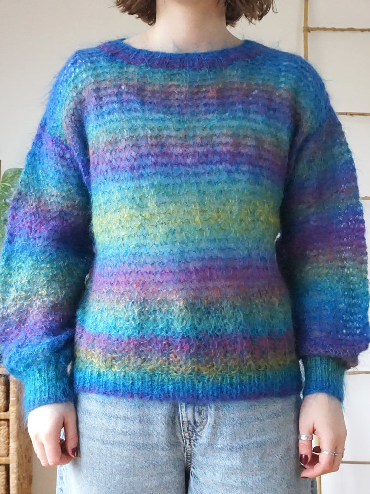 Ombré Loose Weave Jumper - S/M