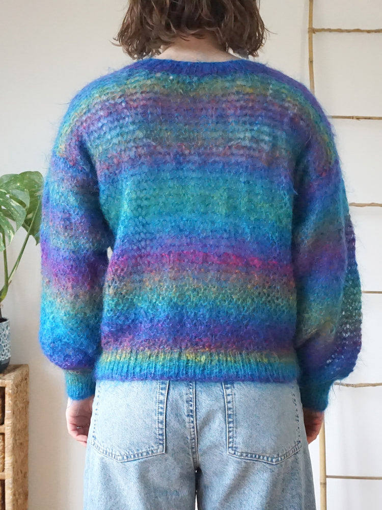 Ombré Loose Weave Jumper - S/M