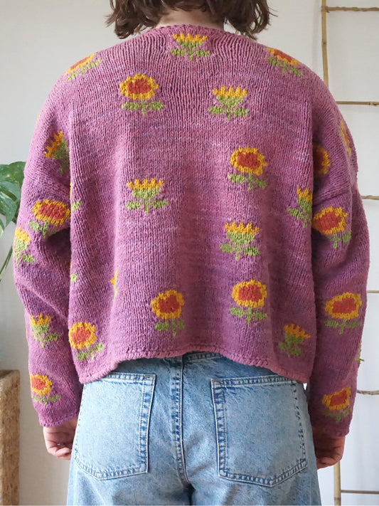 Amano Cotton Sunflower Cardigan - XL