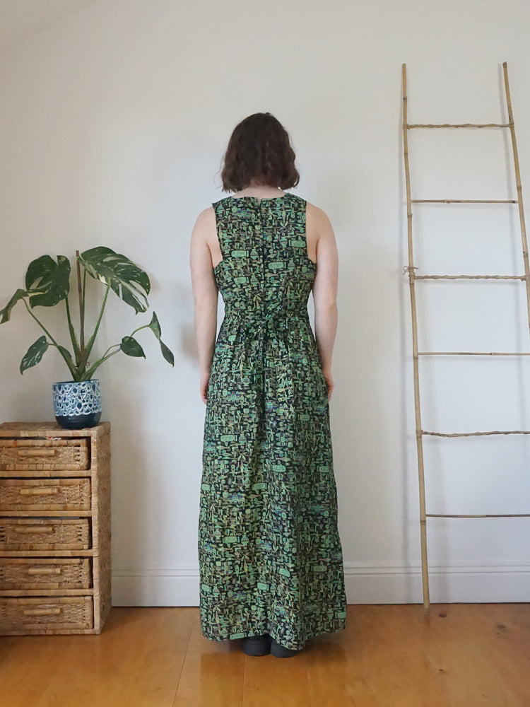 African Inspired Patterned Dress - S