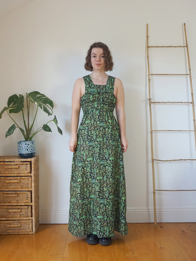 African Inspired Patterned Dress - S