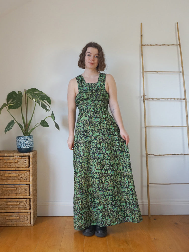 African Inspired Patterned Dress - S