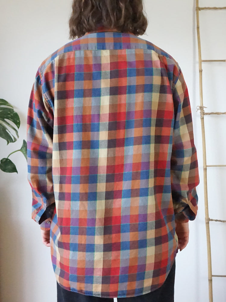 Multicoloured Checkered Flannel Shirt - XL