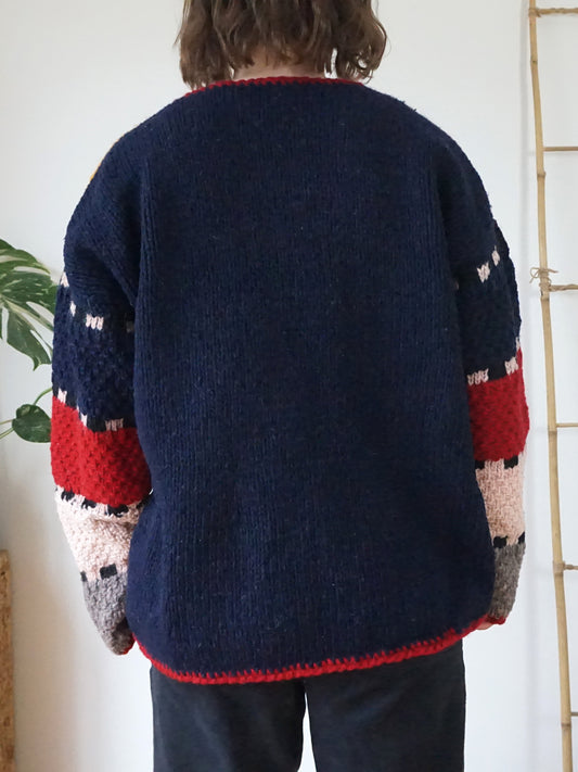 Amano Hand Logo Wool Jumper - XL