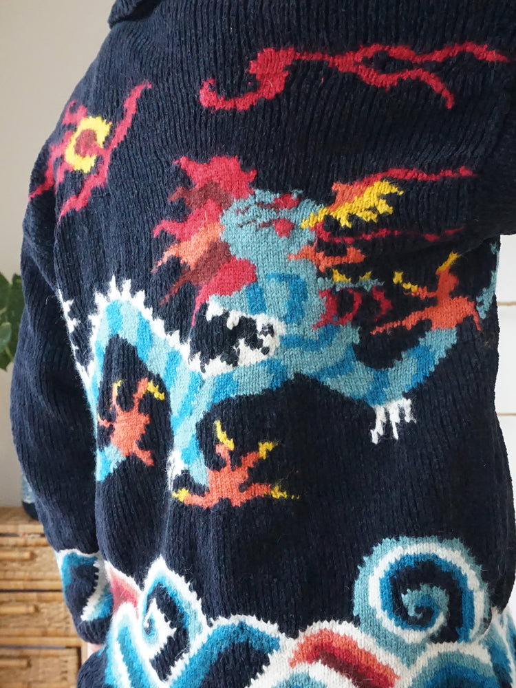Black Dragon Cardigan - M/L