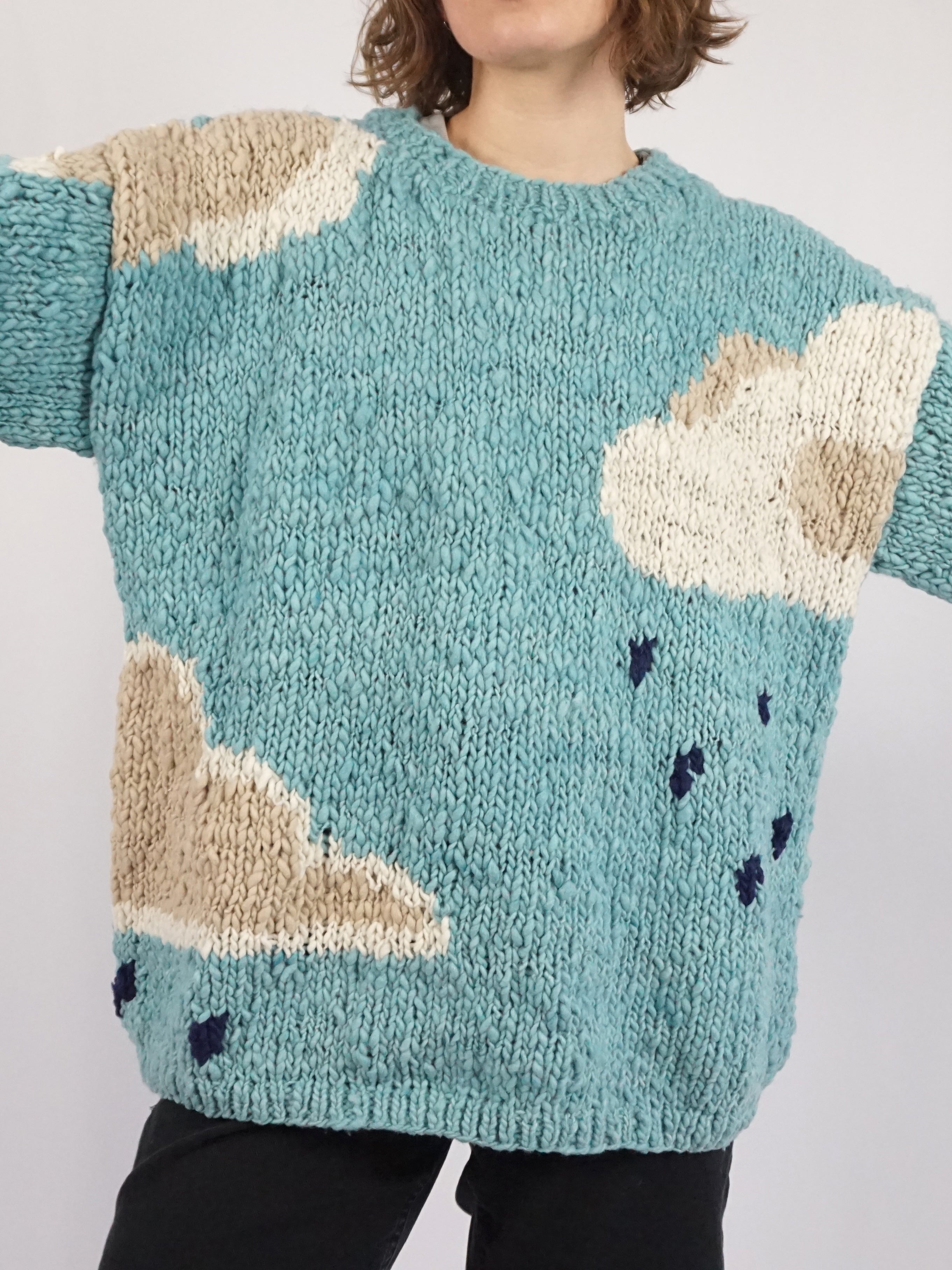 nude vintage Cloud Pullover キルト トップス Handmade Deadstock Cloud Jumper | Reloved Studio