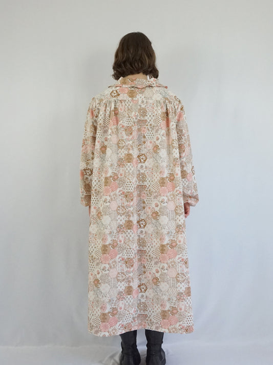 Re-made Patchwork Smock Dress - XXL