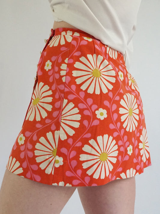 Flower Power Mini Skirt - 27"