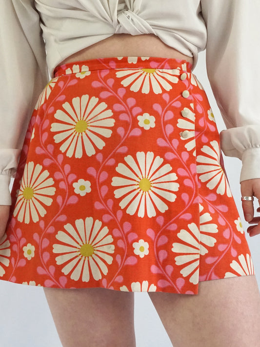 Flower Power Mini Skirt - 27"