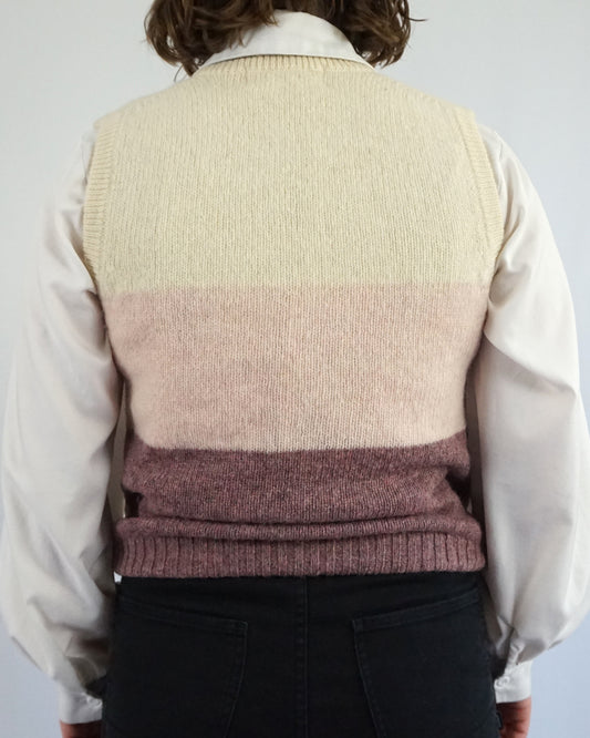 Wool Sheep Sweater Vest - S/M