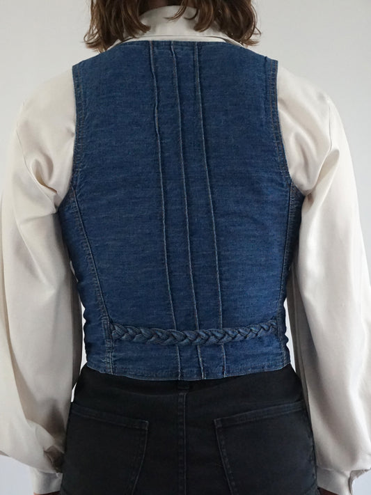 70s Denim Vest - S