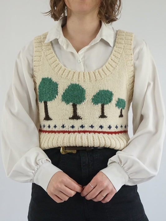 Tree Knitted Vest - M