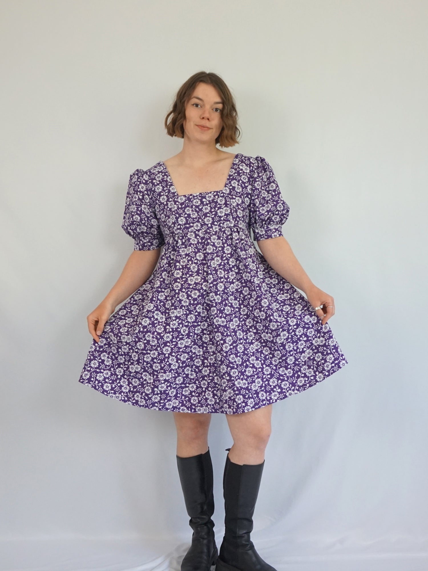 sequin skater dress asos ASOS Embellished Disc Sequin Square Neck Full Skirt Mini Dress in Blue