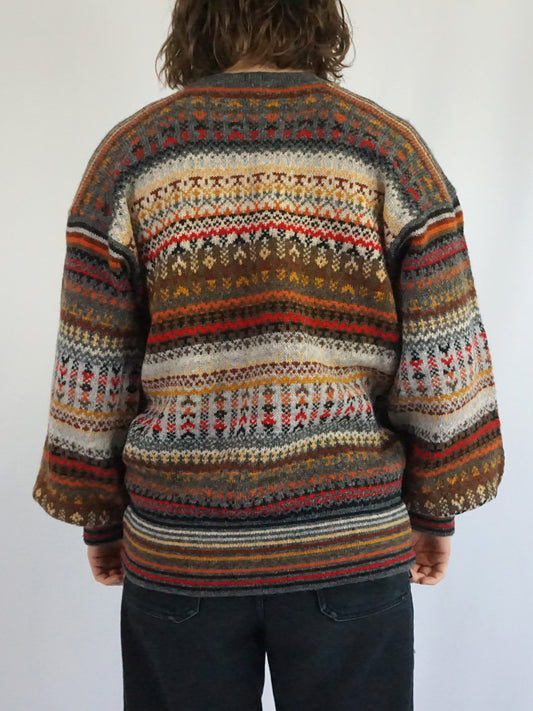 Rachel Grimmer Patterned Jumper - L