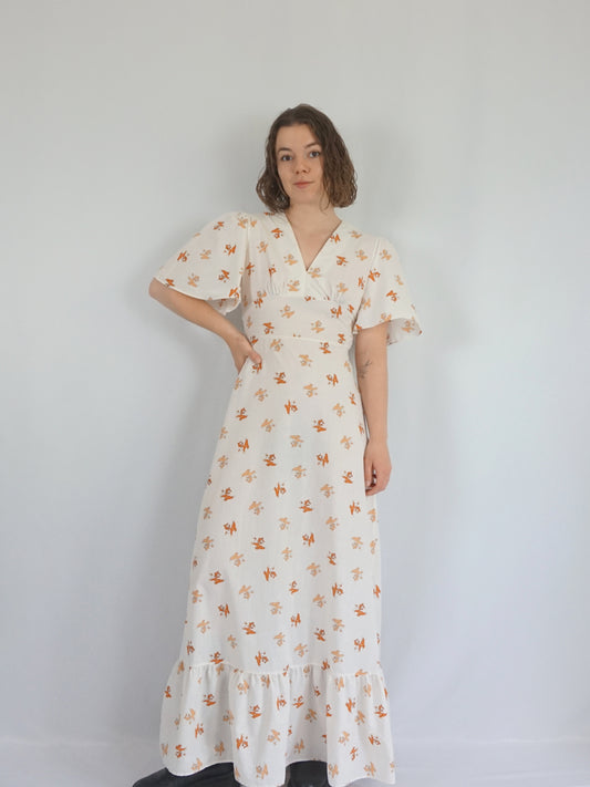 Cartoon Cat Maxi Dress - S