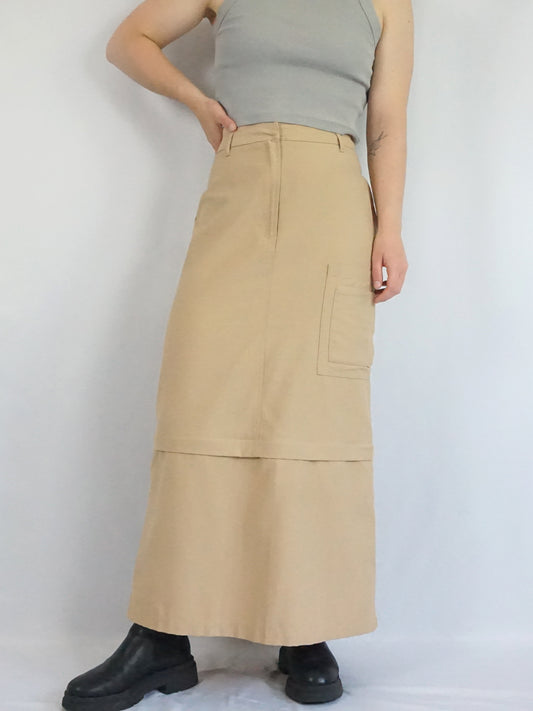 Cargo Style Maxi Skirt - 31"