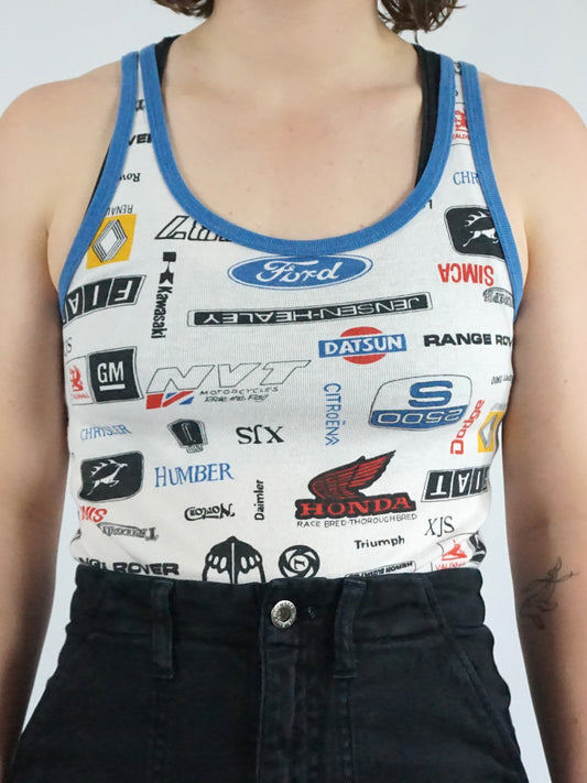 Car Brand Vest Top - M