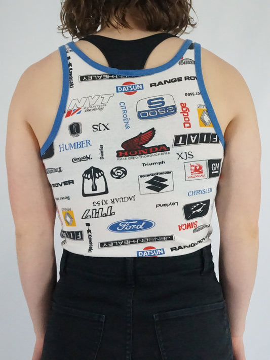 Car Brand Vest Top - M