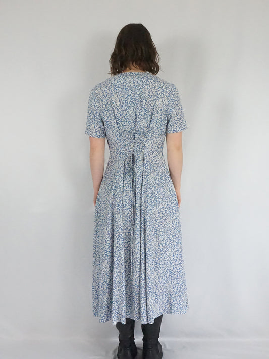 Zigzag Back Maxi Dress - L
