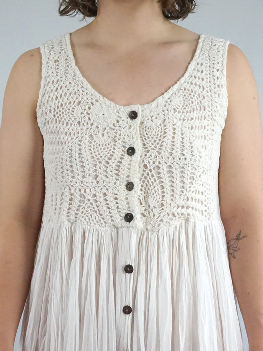 Floaty Cotton Casual Dress - M