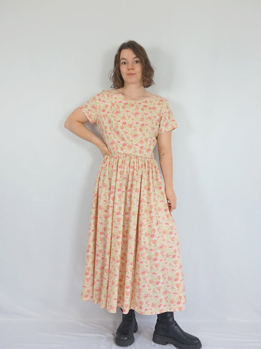 Laura Ashley Scoop Back Dress - M/L