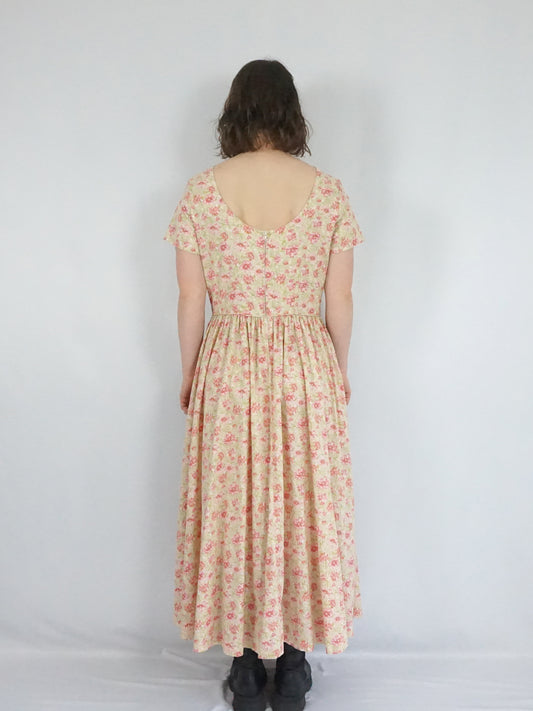 Laura Ashley Scoop Back Dress - M/L