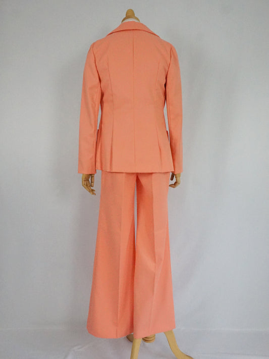 Salmon Pink Flared Suit - XS