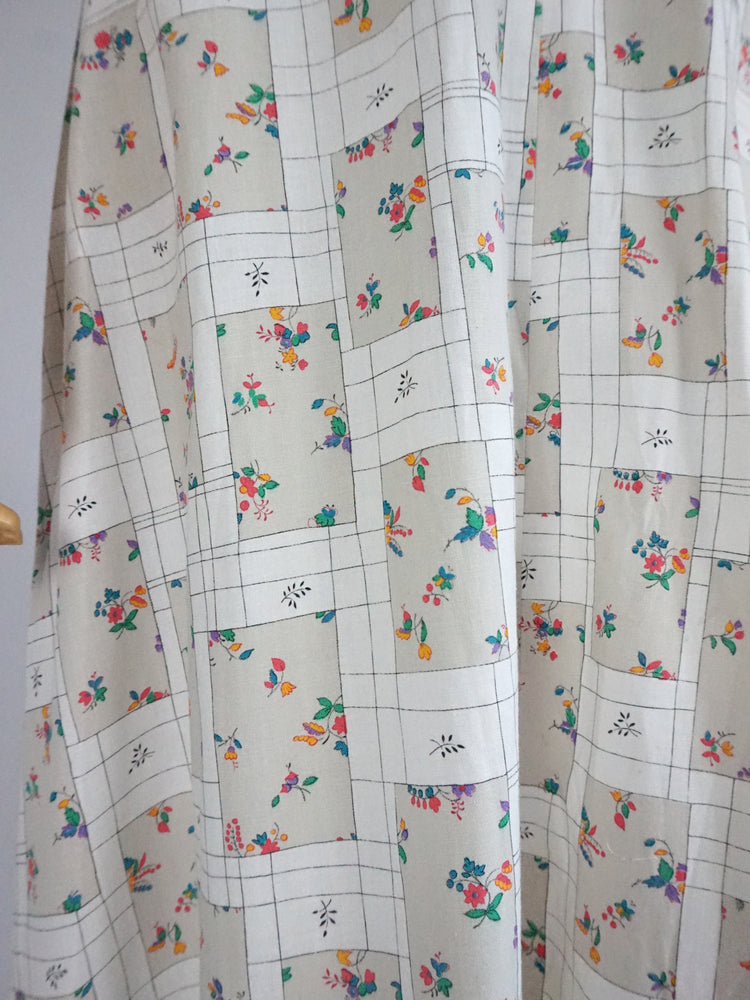 Patchwork Cotton Halterneck Dress - XS