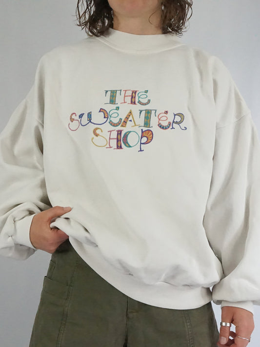 Sweater Shop Embroidered Sweatshirt - XL