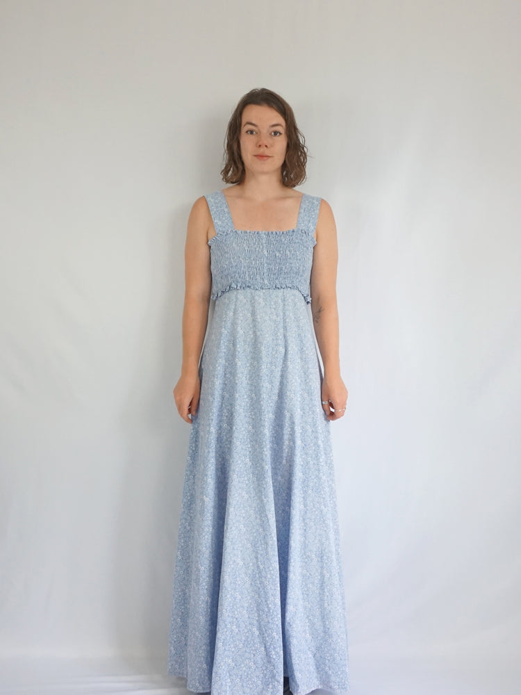 Laura Ashley Smocked Maxi Dress - S