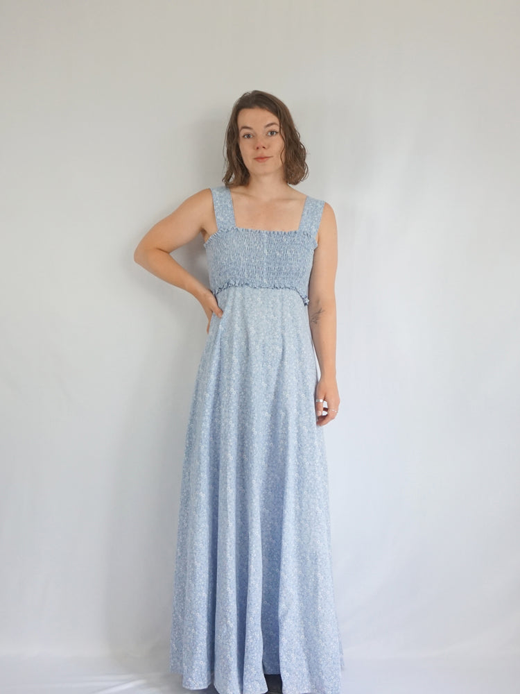 Laura Ashley Smocked Maxi Dress - S